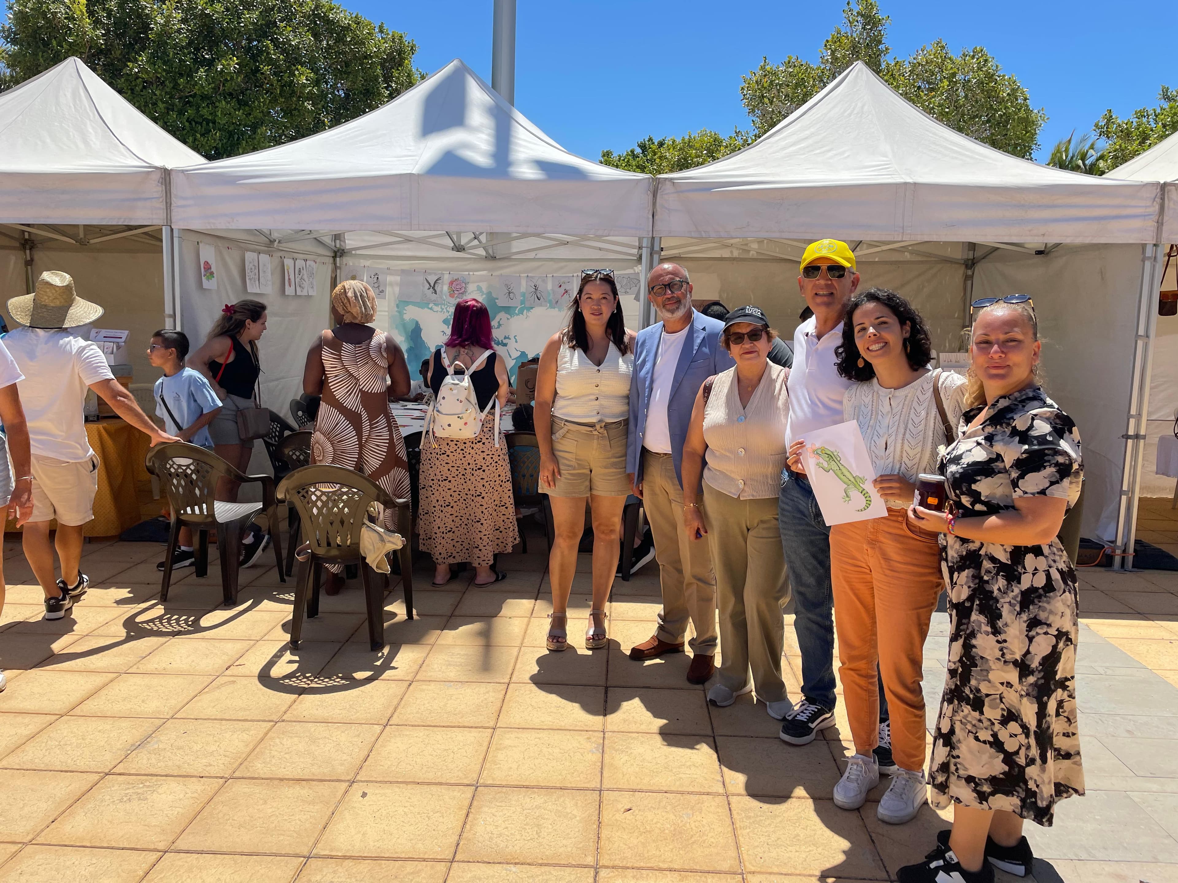Institutional visit - The Mayor of Santa Lucia de Tirajana and the Councillor for Citizen Participation with the Association's Board of Directors - Also present: Alexandra, member of the Young Citizens Assembly on Pollinators of the European Commission; young people like her give real voice and visibility to initiatives like this one - 21 June 2026