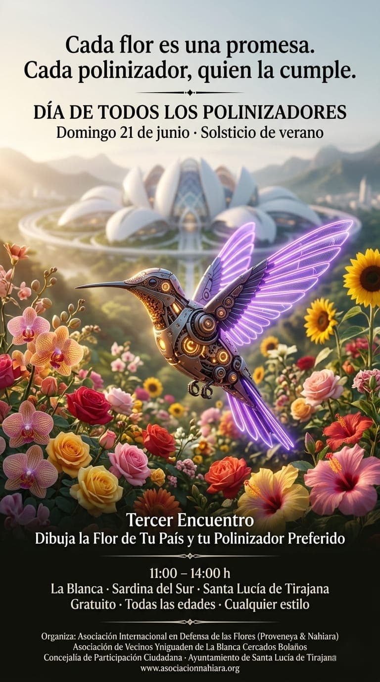 Dia de Todos los Polinizadores 2026 event poster